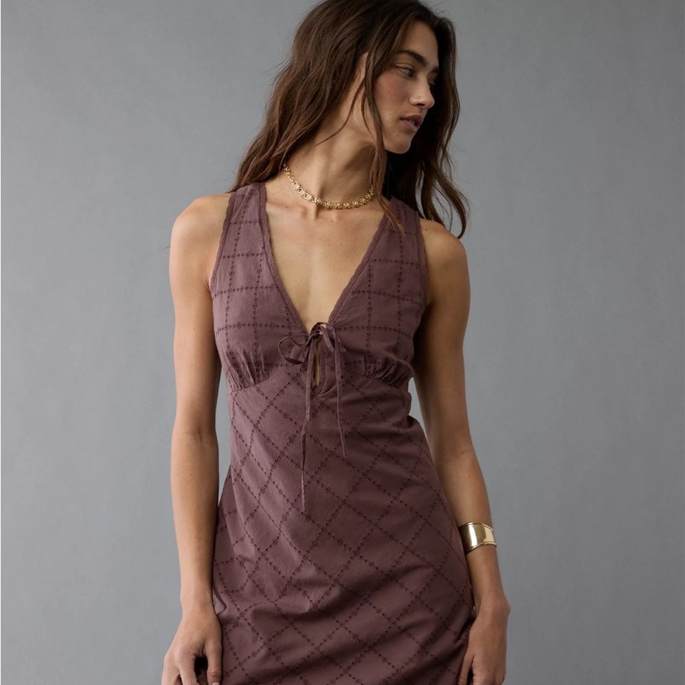 Tie Front Mini Dress